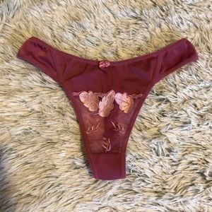 Levex Women’s Lace Trim Thong Panty